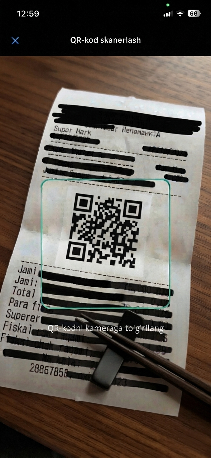 Cashfiyot QR skaner
